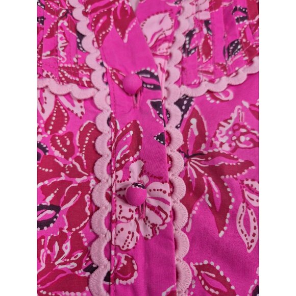 Lilly Pulitzer Women's Dress Size 4 Arletta Passion Fruit Pink Floral (25) - Picture 10 of 16
